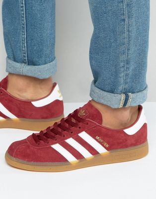 adidas Originals Munchen Sneakers In Red BB2776 | ASOS