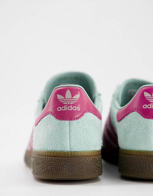 adidas Originals - Munchen Sneakers in wazig groen | ASOS