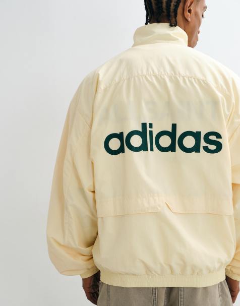 adidas Originals – München – Trainingsoberteil aus Webstoff in Cremeweiß und Marineblau - view 1