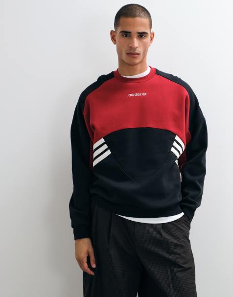 adidas Originals Munich 93 sweat-shirt rouge - view 1