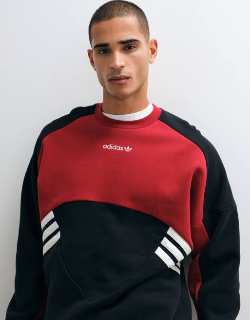 adidas Originals Munich 93 sweatshirt i rød, 4 af 5