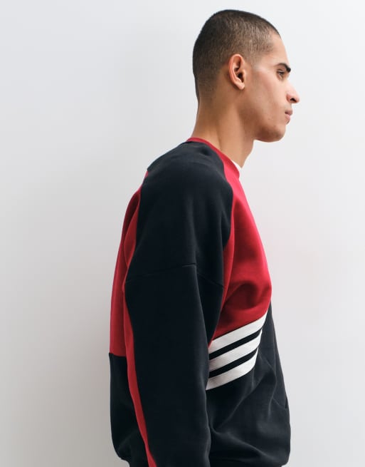 adidas Originals Munich 93 sweatshirt i rød, 5 af 5