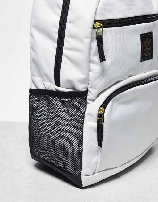 adidas National Mini Backpack - White / Halo Silver