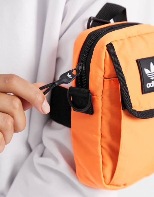 adidas Originals national festival cross body bag in signal orange