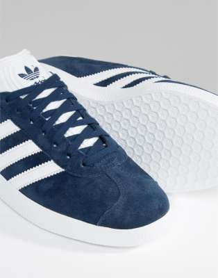 adidas originals navy suede gazelle sneakers