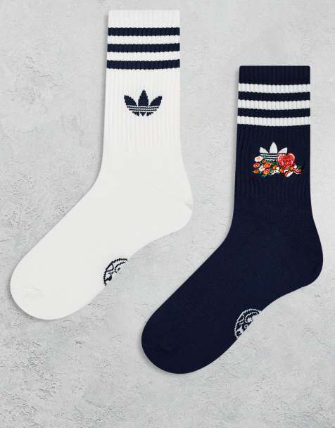 adidas Originals Nelson 2 pack socks in multi - view 1