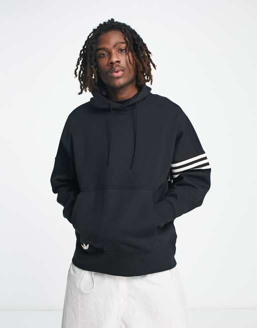 Adidas originals clearance three stripe hoodie