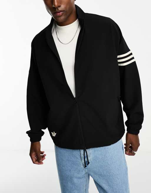 Adidas collar hot sale jacket