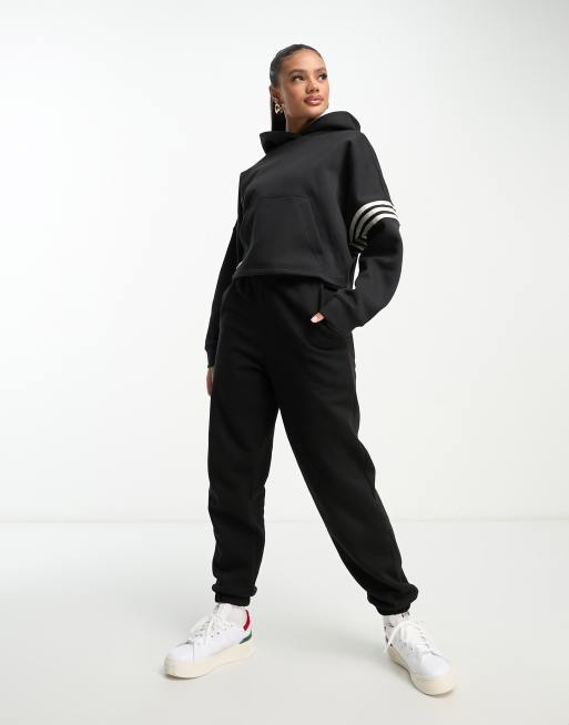 Adidas tracksuit store cropped hoodie