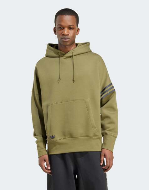 adidas Originals Neuclassics hoodie in focus olive - view 1
