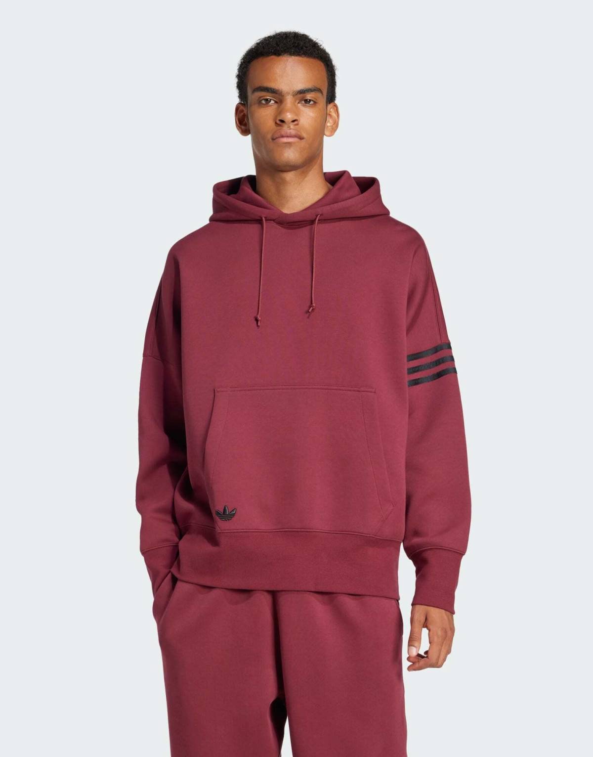 adidas Originals Neuclassics hoodie in shadow red