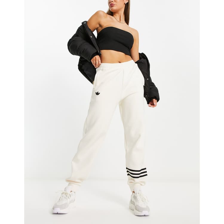 adidas Originals, Pants & Jumpsuits, Nwt Adidas Originals Retro Luxury  Ribbed Flared Pant In Off White