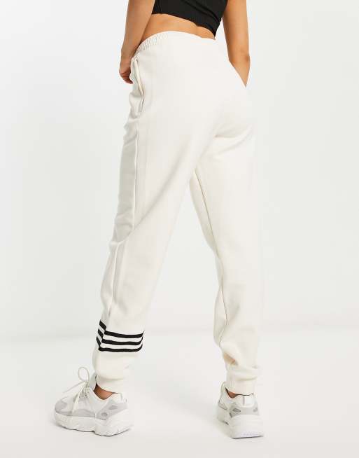 Off white cuffed joggers hot sale