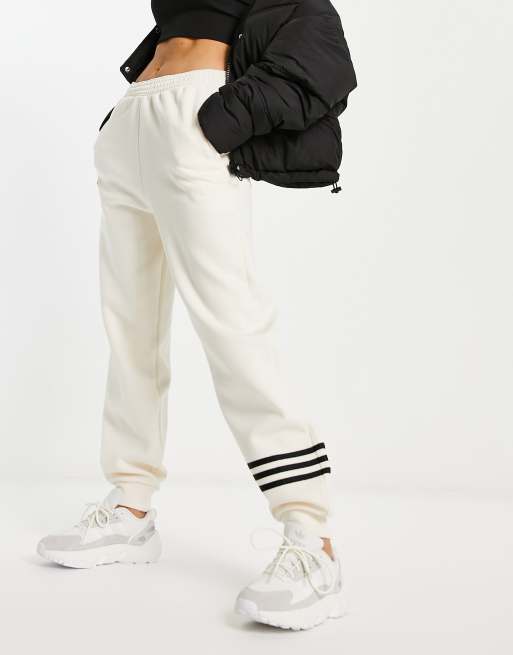 adidas Originals neuclassics joggers in off white