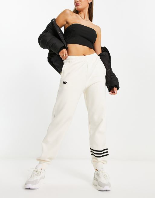 adidas Originals - Neuclassics - Joggingbukser i råhvid