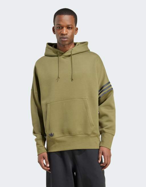 adidas Originals – Neuclassics – Oliwkowa bluza z kapturem