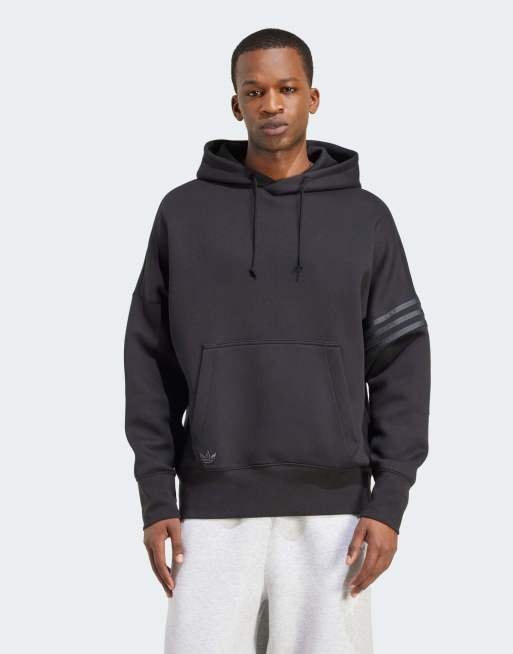 adidas Originals - Neuclassics - Sweat à capuche - Noir/carbone