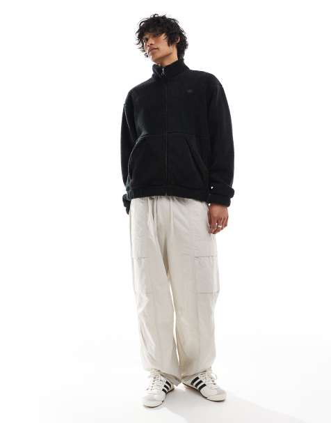 adidas Originals - Neuclassics - Sweat style polaire avec fermeture éclair 1/2 - Noir - view 1
