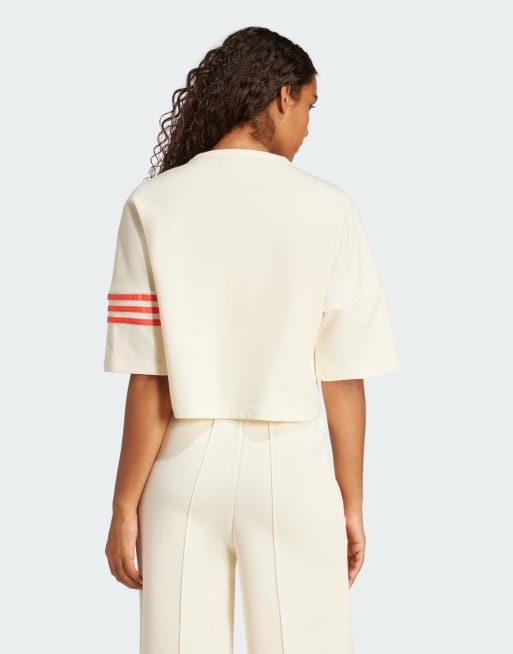 adidas Originals Neuclassics T-shirt Blanc crème et corail