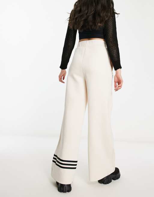 adidas Originals Neuclassics wide leg trouser in wonder