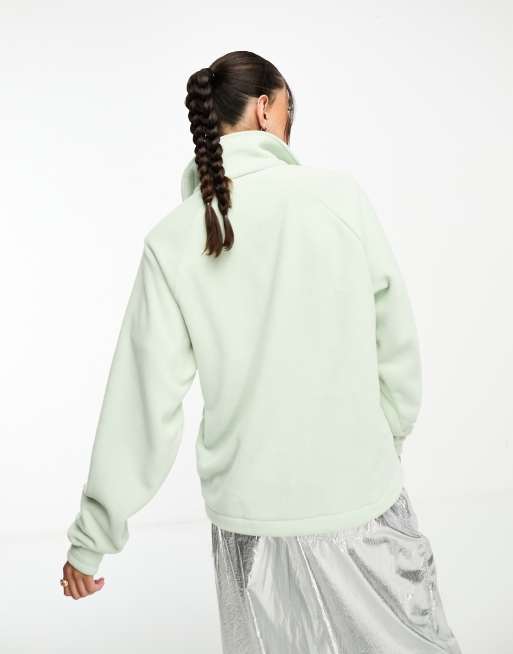adidas Originals Neutral Court 1/4ジップ フリース 送関込 adidas Originals 'Neutral Court' 1/4 fleece in mint green | ASOS