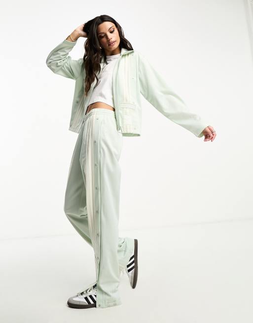 adidas Originals – 'Neutral Court' adibreak – Miętowozielone spodnie z szerokimi nogawkami