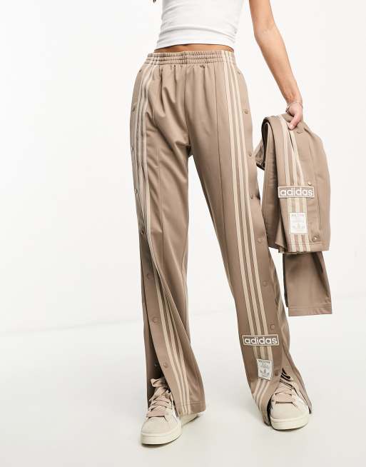 adidas Originals - Neutral Court adibreak - Pantaloni beige gesso a fondo  ampio