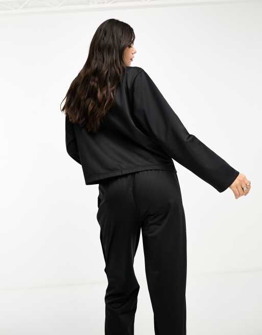 adidas Neutral Court Adibreak Track Pant in Black