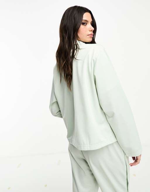 adidas Originals wide leg pant in mint, ASOS