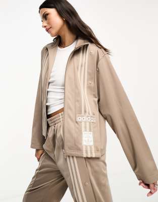 adidas Originals - Neutral Court - Adibreak - Trainingsjacke in Kalkbeige-Brown