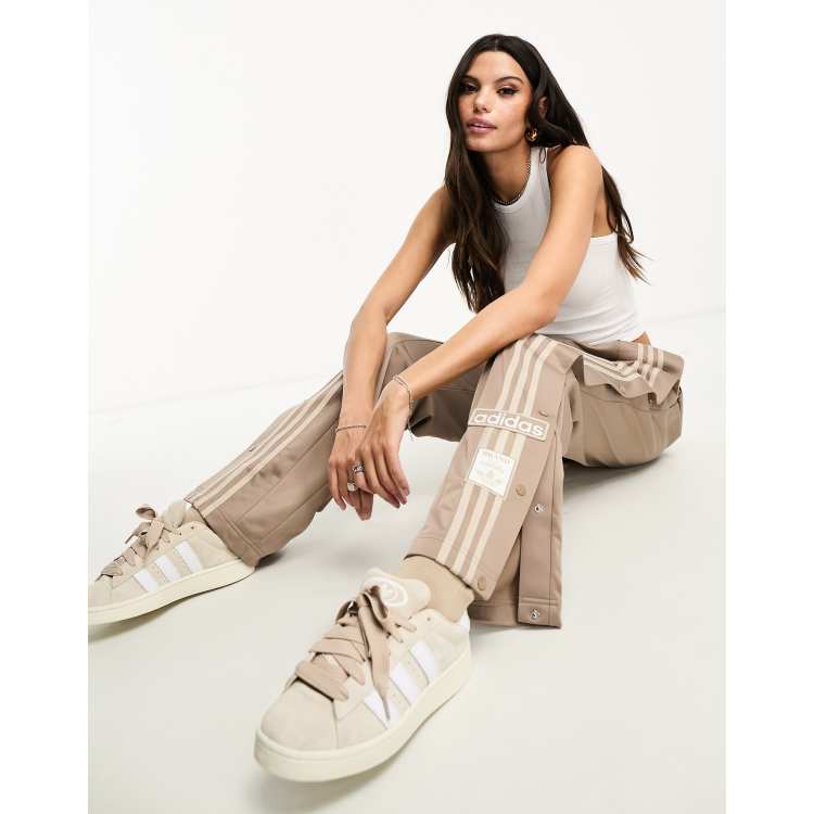 adidas Originals 'Neutral Court' adibreak wide leg pants in chalky beige