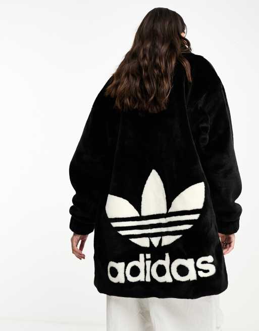 Adidas originals stan discount smith faux fur women's