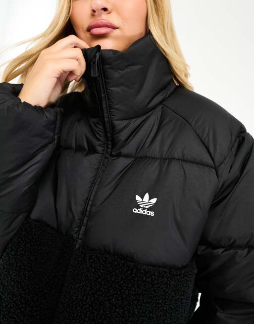 Fuzzy adidas hot sale jacket