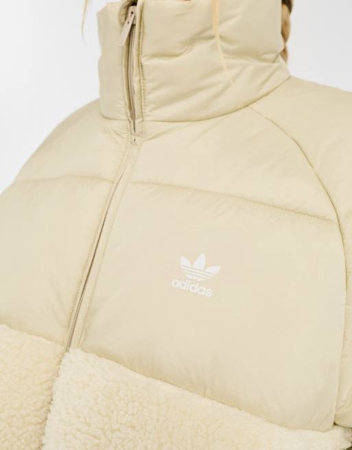 Adidas sst down outlet jacket white