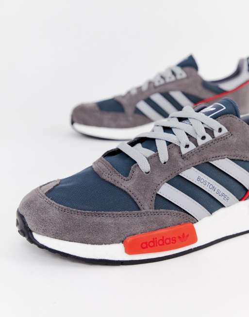 adidas Originals Never Made Boston super limited edition sneakers in grey suede