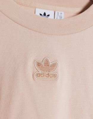 adidas originals beige t shirt