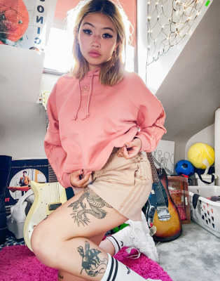 adidas originals new neutrals logo sweatshirt in beige