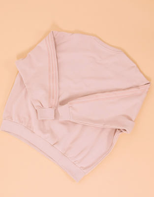 adidas originals new neutrals logo sweatshirt in beige