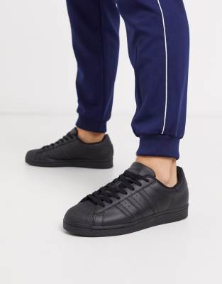 adidas superstar slip on triple black