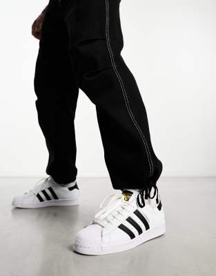 Adidas Originals Superstar In White & Core Black