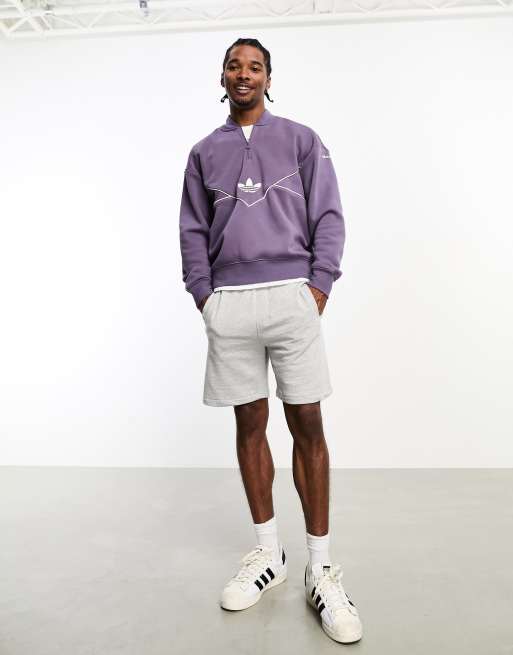 Adidas originals overdyed premium sweatshirt with chest 2025 logo in purpl