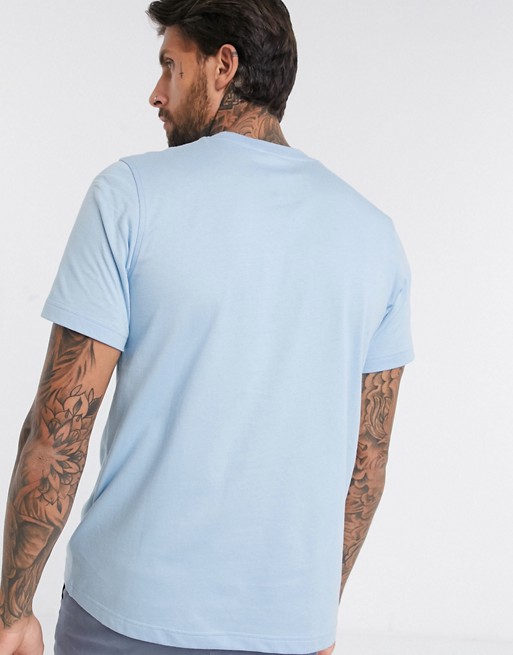 adidas Originals – Niebieski T-shirt z logo Trefoil WNYN