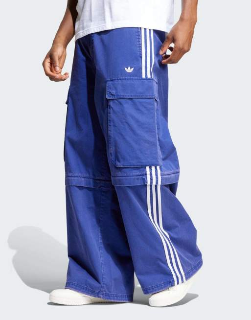 adidas Originals – Niebieskie spodnie bojówki