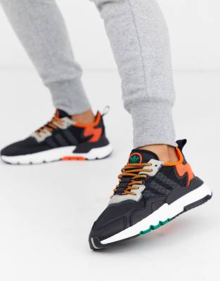 nite jogger black orange