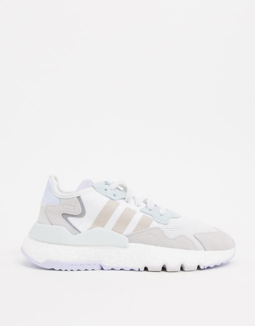 adidas Originals Nite Jogger in white and ice mint | ASOS