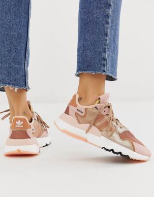 adidas nite jogger rose gold metallic