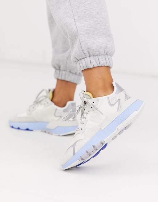 Adidas nite jogger store damen weiß