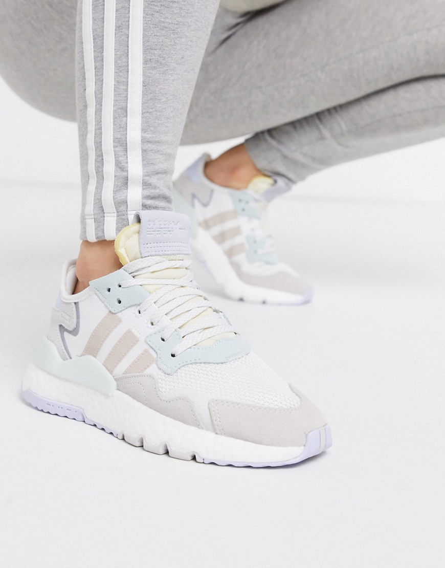Adidas Originals - Nite Jogger - Sneakers i hvid og mintfarve