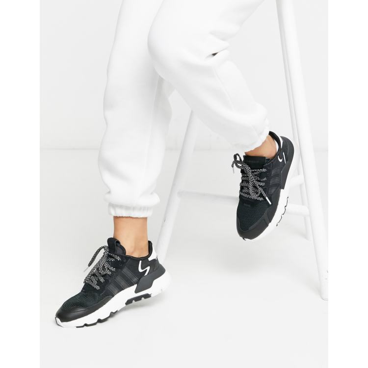 Adidas nite jogger women's black new arrivals