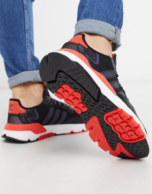 Adidas nite jogger online with jeans